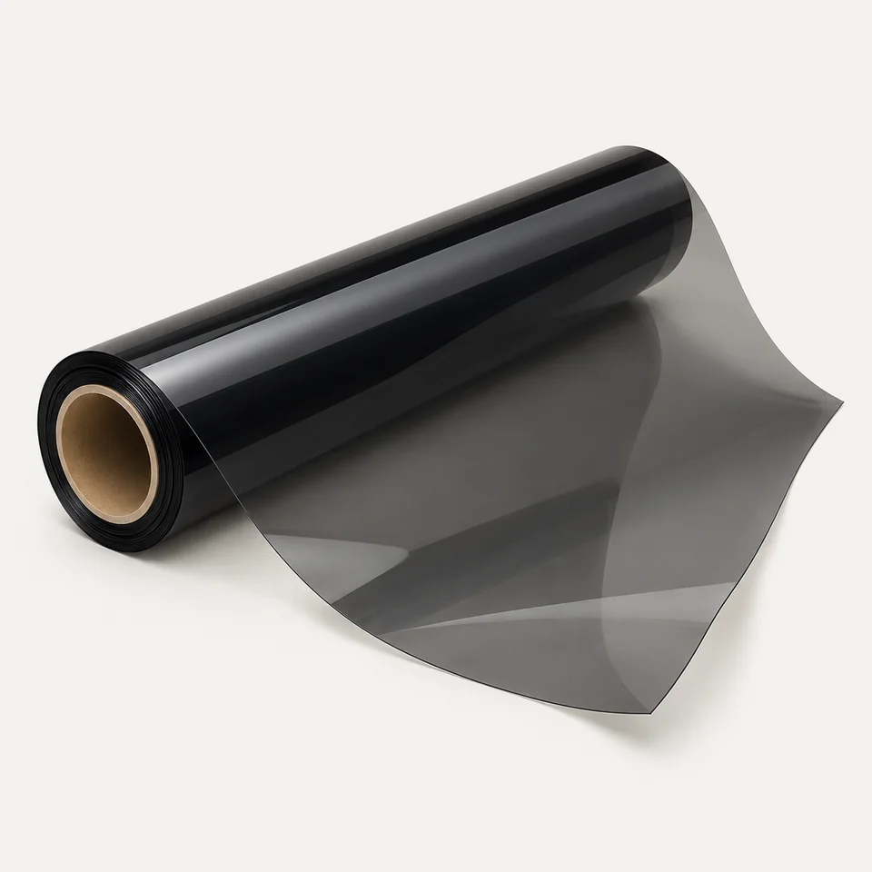 Illustrative unbranded sun film sample, not an actual product photograph